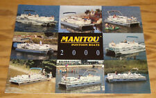 Original 2000 Manitou Pontoon Boat Sales Brochure 00 Legacy Oasis Osprey Spirit