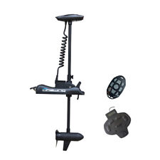 Black Haswing 12v 55lbs 48bow Mount Trolling Motor Remote And Foot Control