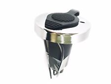 Pactrade Black Rubber Cap 2-prong Stern Light Pole Base Ss304 Top Socket Plug-in