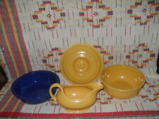 Vintage Cobalt Fiesta 8 12 Nappy Yellow Sauce Boatcasserole-fiestaware-9w11