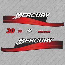 Mercury 30 Hp Two Stroke Outboard Engine Decals Sticker Set Reproduction 30hp