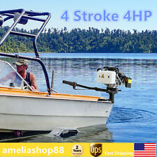 4 Stroke 4hp Fishing Boat Outboard Motor Engine Wind Cooling 4.0 Jet Pump Cdi