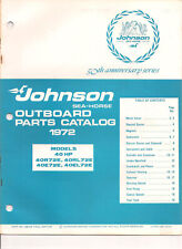 Johnson Outboard Parts Catalog 40hp See Description For Model List