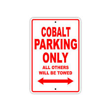 Cobalt Parking Only Boat Ship Yacht Art Notice Decor Novelty Aluminum Metal Sign