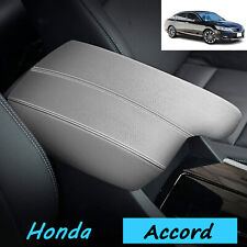 For Honda Accord 2013-2017 Center Console Lid Armrest Cover Cushion Faux Leather