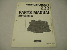 90-71733 1974 Mercury Mercruiser Marine 233 Engine Parts List Manual