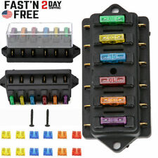 6-way Auto Blade Fuse Holder Box Block With Waterproof For 12v 24v Car Marine