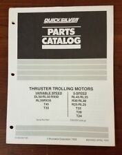 Quicksilver Parts Catalog Thruster Trolling Motors Pn 90-824397-93 April 1992