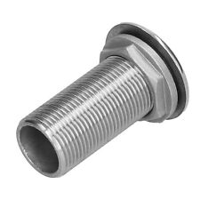 1in Thru Hull Fitting Connector 316 Stainless Steel Water Drain Outlet For Marin