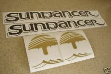 Sea Ray Sundancer Vintage Decals Black And Gold Free Ship Free Fish Decal