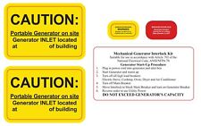 Generator Interlock And Or Transfer Switch Caution Labels Nec Article 702.7