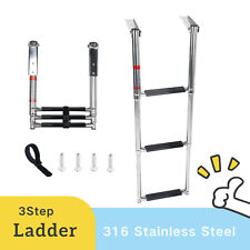 3 Step Ladder Stainless Steel Telescoping Boat Ladder Telescopic Ladder Marine