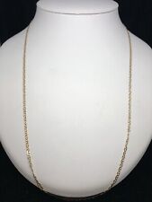 Marine 14k Yellow Gold Anchor Chain Necklace 23in 3.55g 2.59mm Italy