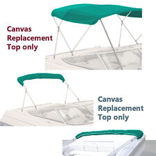 Bimini Top Boat Cover Canvas Fabric Teal Wboot Fits 3 Bow 72l 36h 79-84w