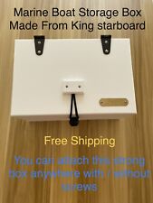 Marine Boat Storage Box White King Starboard With Compartments 12x 8 X 5