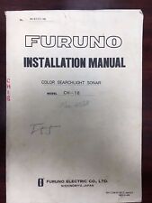Furuno Ch-18 Color Searchlight Sonar Installation Manual