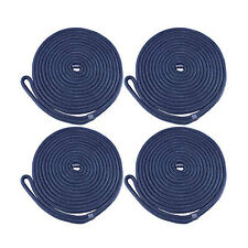 4 Pack 12 Inch 20ft Double Braid Nylon Dock Line Mooring Rope Boat Dock Rope Us