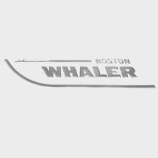 Boston Whaler Boat Raised Decal Sticker Emblem 20 X 3 78 Inch Silver