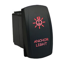Anchor Light 6m11r Rocker Switch 12v Dual Led Red On Off Waterproof Marine Boat