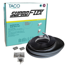 Taco Suproflex 60 Small Rub Rail Kit Black W Chrome Insert V11-9960bbk60-2