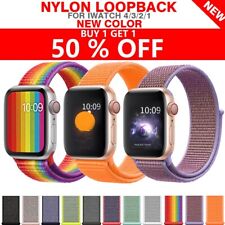 Woven Nylon Band For Apple Watch Sport Loop Iwatch Series 4321 38424044mm