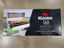 Kuuma Stow And Go Premium Stainless Steel Grill. Rail Mount For Pontoonboat.