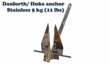 Fluke Danforth Style Boat Anchor Stainless 5 Kg 11 Lbs For Boats Length 15-25