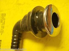 Thru Hull Fitting 18541 90 Degree Hose 34 Polypropylene With Stainless Cover