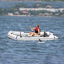 7.5ft10ft Pvc Inflatable Boat Raft Tender W Oar Aluminum Floor For Fishing