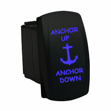 Anchor Up Anchor Down 6m86bm Rocker Switch 12v Led Blue Momentary Waterproof