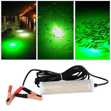 12v Led Green Underwater Submersible Night Fishing Light Crappie Shad Squid Boat