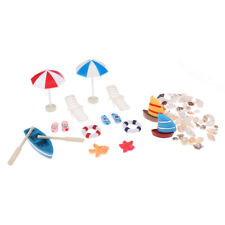112 Dollhouse Miniature Deck Chair Beach Umbrella Boat Shell Kits Decorat Dd
