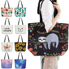 Women Canvas Shoulder Handbag Tote Bag For Travel Beach Park Grocery Shopping Us