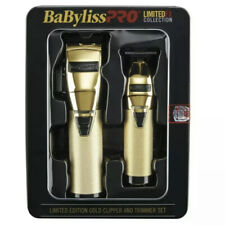 Babyliss Pro Metalfx Series Gold Clipper And Trimmer Set Fx787gb Fx870gb New