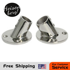 2 Pack 60 Degree Boat Hand Rail Fitting Fit For 78 Pipe Mirror Polished 316 Ss