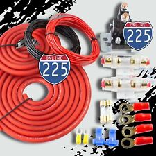 Heavy Duty Dual Auxiliary Battery Isolator Complete Kit Copper Clad Cables Wire