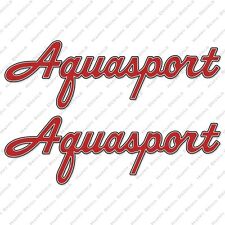 Aquasport Classic Logo Boat Decals Set Of 2 33 Long