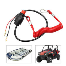 12v Boat Motor Kill Stop Switch Safety Tether Lanyard Cord For Yamaha Outboard