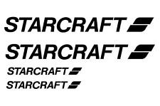 Set Of 4 Starcraft Boat Hull Decals Custom Color Fishing Watersports Sc02