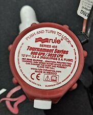 Rule 403 Tournament Series Livewell Pump 800 Gph 12 Volt Straight Inlet