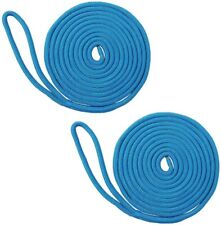 2 Pack 58 Inch 30 Ft Boat Dock Line Double Braid Nylon Mooring Rope Anchor Line