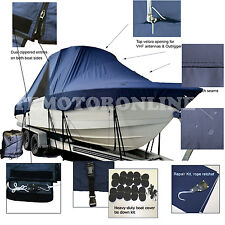 Sea Pro Med Sv2400 Cc Center Console T-top Hard-top Fishing Boat Cover Navy