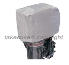 115 - 225 Hp Boat Outboard Motor Engine Cover Silver Universal Trailerable S25