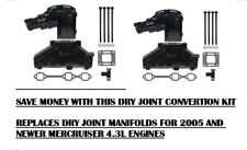 05 Exhaust Manifold Riser Elbow Mercruiser V6 Dry Joint 4.3 4.3l Conversion Kit