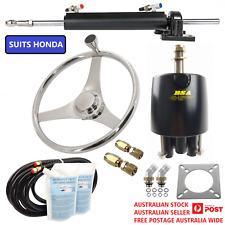Hydraulic Boat Steering Suits Honda Inboard Engines Stainless Wheel 328kg Output