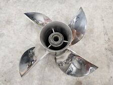 4 Blade 14 34 X 25p Cleaver Style Stainless Propeller Mercury 4.75 P9624