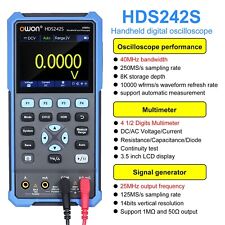 Owon Hds242s 2- Handheld Oscilloscope Multimeter Waveform Generator H4j8