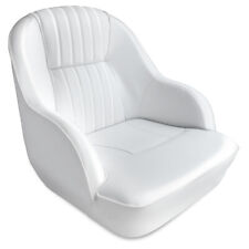 Leader Accessories Deluxe Bucket Boat Seat Whitewhite Piping