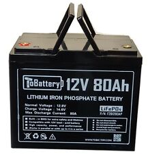 Tobattery 12v24v36v 80ah Lifepo4 Deep Cycle Battery For Trolling Motor