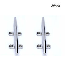 4 Inch Open Base Cleat Boat Dock Cleat Marine Hardware 316 Stainless Steel 2pack
